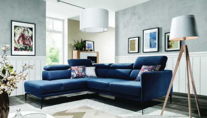 XXL Upholstered Sofa Corner Seat Upholstered Sleep Set Living Landscape Couches Sofas