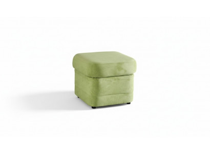 XXL Club Ottoman Pouf Leather Ottoman Designer Textile Footstool Club Lounge