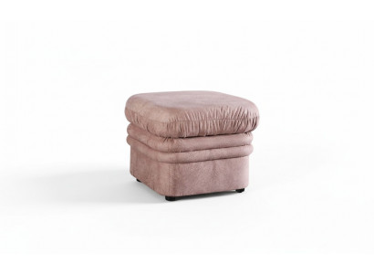 Lounge Ottoman XXL Club Footstool Ottoman Pufa Fabric Textile Design