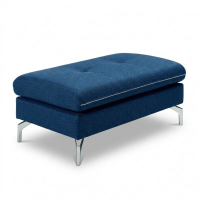 XXL Club Footstool Fabric Lounge Stool Ottoman Pouf Textile Ottoman