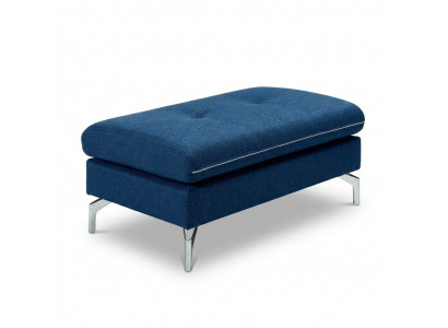XXL Club Footstool Fabric Lounge Stool Ottoman Pouf Textile Ottoman
