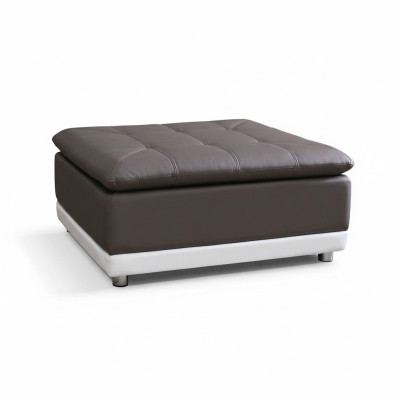 Lounge Stool XXL Club Footstool Ottoman Pouf Leather Textile Ottoman