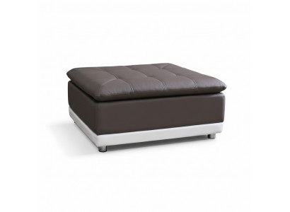Lounge Stool XXL Club Footstool Ottoman Pouf Leather Textile Ottoman