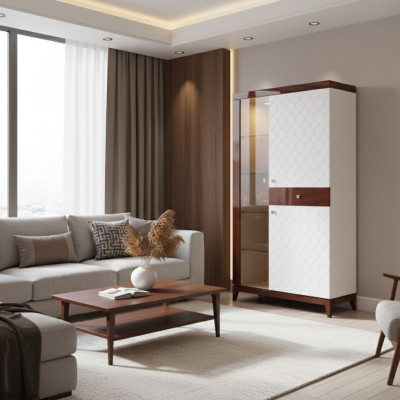 Modern design display cabinet glass cabinet display case showcase shelf