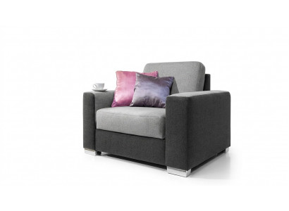 Design Relax Club Chair Lounge Chair TV Upholstered Couch Fabric 1-Seater Sofa