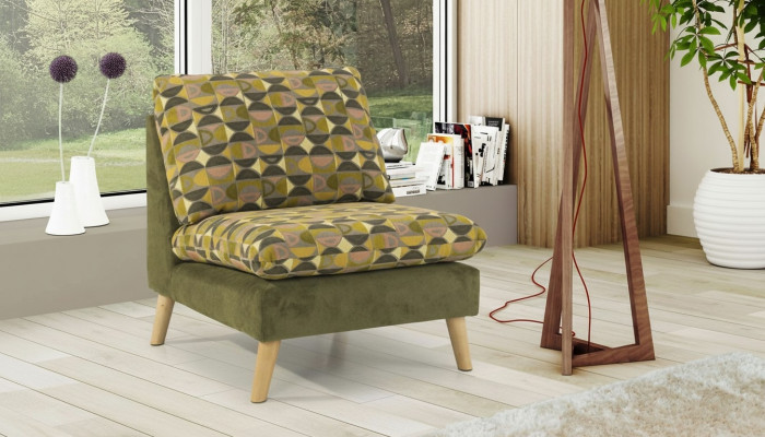 Design Relax Club Armchair Lounge Sofa 1-Seater TV Chair Upholstered Fabric