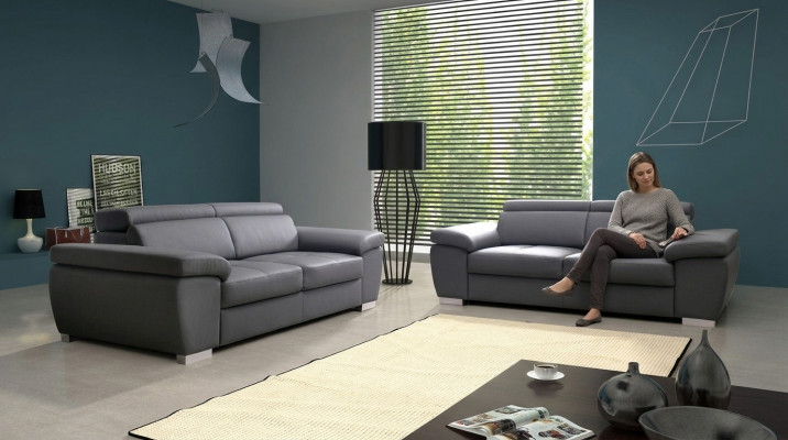 Design Upholstery Seat Couch 2-Seater Sofa Set Sofas Couches Fabric Textile New