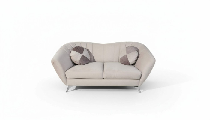 The 2-seater sofa in an elegant and modern style fits perfectly into any interior.