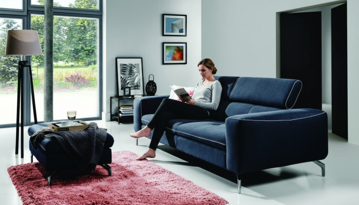 Chesterfield 3-seater designer sofa couch upholstered sofas couches fabric textile new