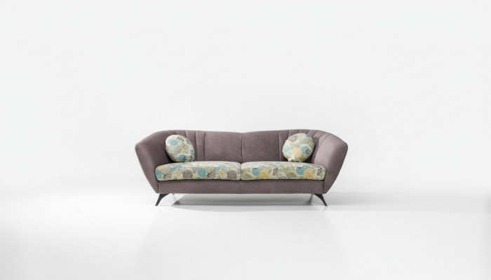 Design 3-Seater Relax Club Sofas Lounge Sofa Textile Upholstered Couch Fabric Couches