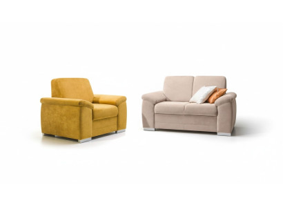 Sofa set upholstered fabric textile couch 2+1 seater set fabric textile couches