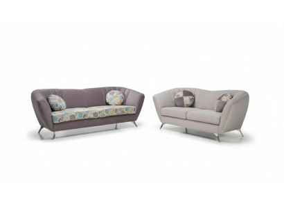 Design Poster Couch Sofa Set Seating 3+2 Seater Set Fabric Set Vittoria