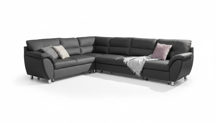 Living landscape sofa bed U-shaped fabric textile sofa couch upholstered corner