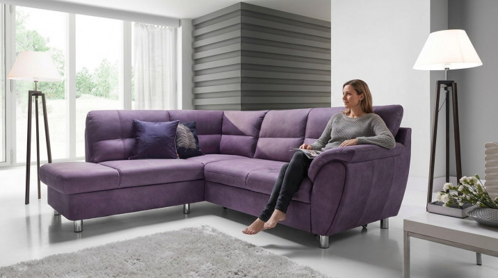 The corner sofa is a respectable modern design for your living room.