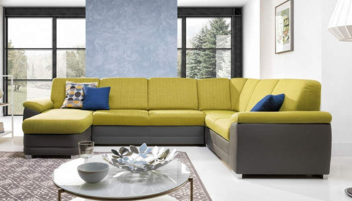 Corner sofa living area sofa couch upholstery corner set U shape fabric sofas new