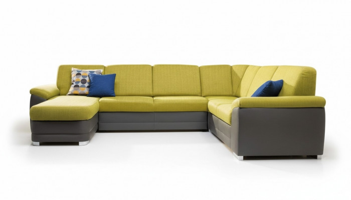 Corner sofa living area sofa couch upholstery corner set U shape fabric sofas new