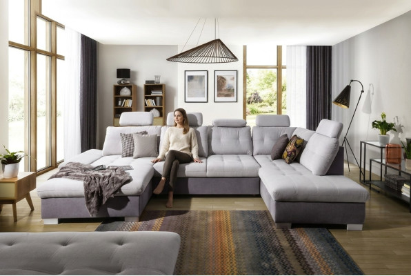 Multifunctional Couch Corner Sofa Couch Upholstery Adjustable Back Living Landscape