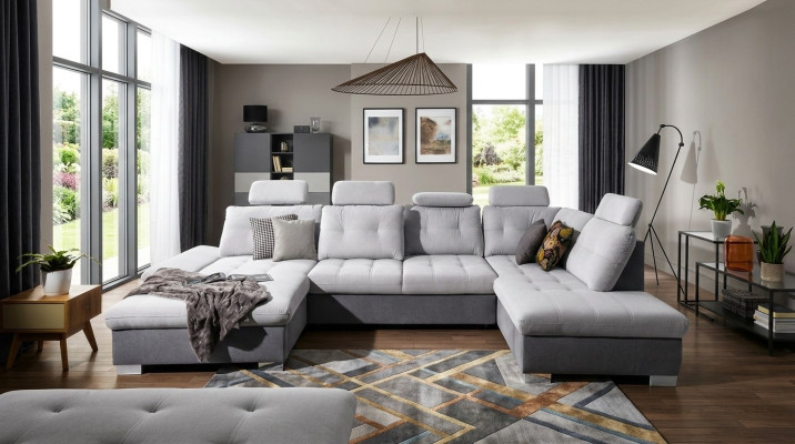 Multifunctional Couch Corner Sofa Couch Upholstery Adjustable Back Living Landscape
