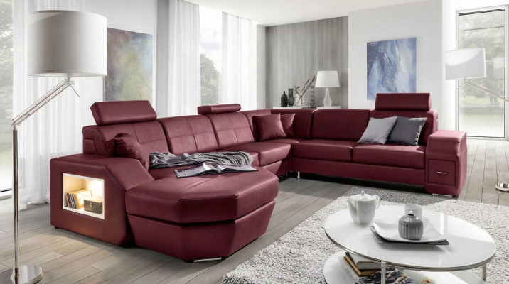 Noble design upholstered corner sofa suite living landscape sofas couches seat