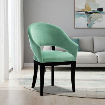 Luxury Design Upholstered Chair Chairs Seat Back Office Wood Office Dining Room