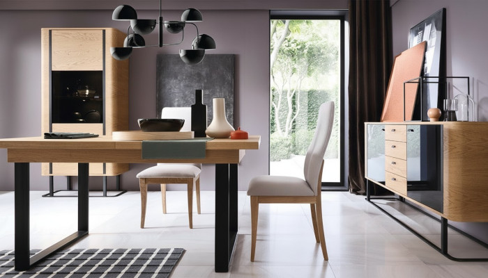 High-quality living room furniture set display cabinet + dining table + sideboard dresser