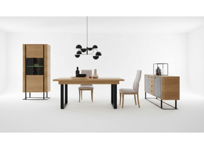 High-quality living room furniture set display cabinet + dining table + sideboard dresser
