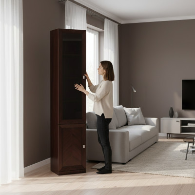 System Office Decor Furniture Display Cabinet File Cabinet Classic Wood Cabinet Shelf