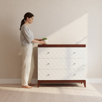 Designer dresser sideboard chest of drawers cabinet decorative wood