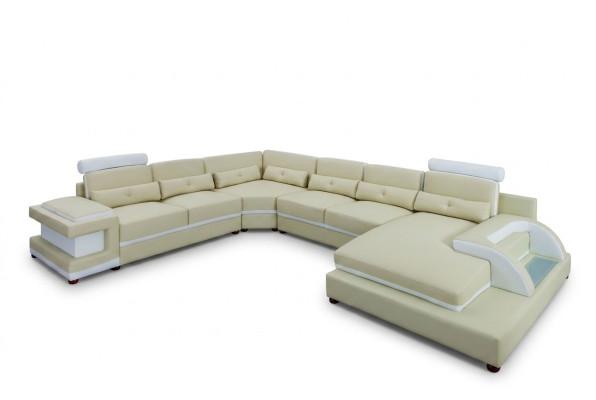 Leather Sofa XXL Big Sofas Sofa Couch Couch Upholstery Corner Sofa Living Landscape Leather
