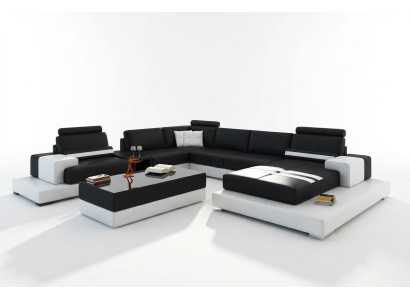 Modern XXL Large Living Landscape Sofa Couch Upholstered Corner Sofa Set