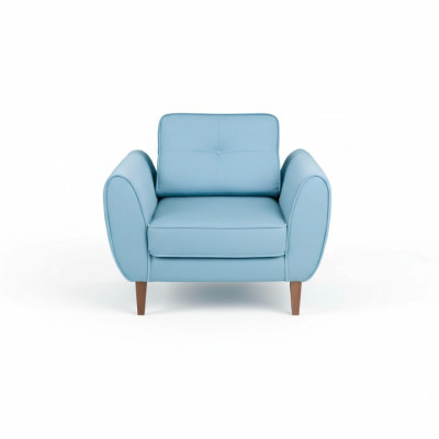 Single-seat design upholstered couch for law office, doctor practice, waiting room furniture, sofa.