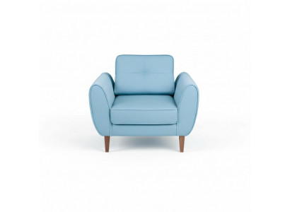 Single-seat design upholstered couch for law office, doctor practice, waiting room furniture, sofa.