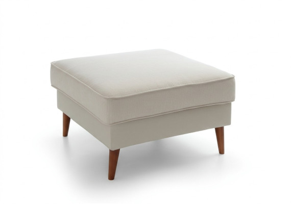 XXL Club Footstool Lounge Stool Ottoman Pouf Leather Textile Decor Ottoman