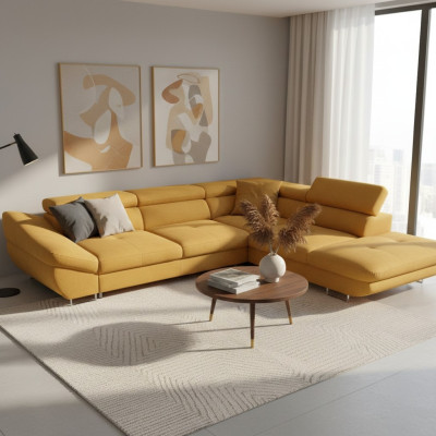Functional couch set, sleeper sofa, upholstered sofa, living room corner sofa, textile