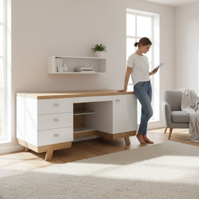 Modern desk table desks office office executive tables wood aspen
