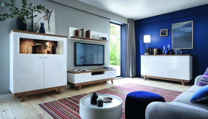 Living Room Furniture Set Wall Unit Sideboard Display Cabinet Shelf Design Hotel Furniture New