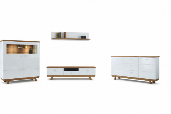Living Room Furniture Set Wall Unit Sideboard Display Cabinet Shelf Design Hotel Furniture New