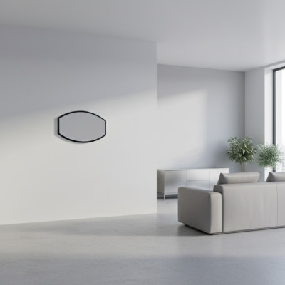 Mirror wall mirror designer hallway living room bathroom wood glass decoration design