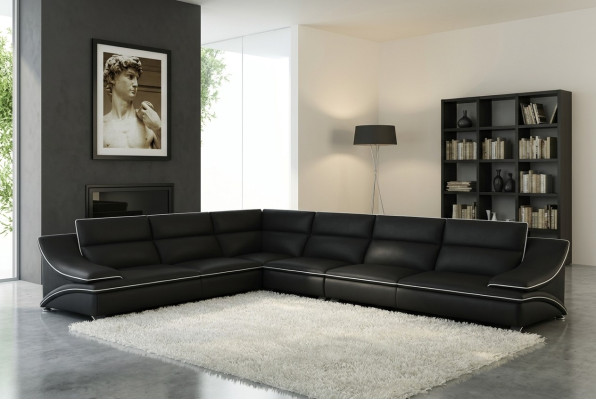 Leather sofa living landscape corner sofa XXL upholstered corner seating couch set