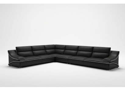 Leather sofa living landscape corner sofa XXL upholstered corner seating couch set