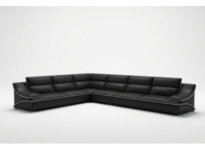 Leather sofa living landscape corner sofa XXL upholstered corner seating couch set