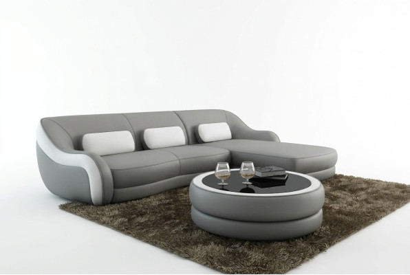 Designer leather sofa corner sofa upholstered corner couch seating L-shape suite sofa new