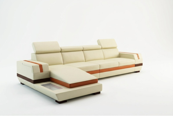 Modern design corner sofa big leather suite corner couch living room seat