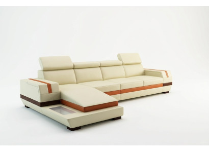 Modern design corner sofa big leather suite corner couch living room seat