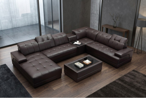 XXL Leather Big Living Room Sofa Couch Corner Sofa Sofas Couches Upholstery
