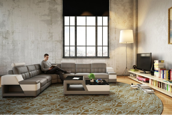 Designer corner sofa sofa living landscape upholstered corner sofa couch set