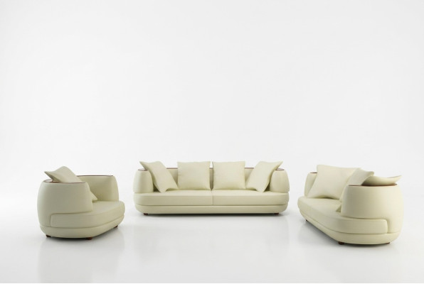 Luxury Design Sofa Set Classic Leather Couch Upholstery Seating Set Sofa