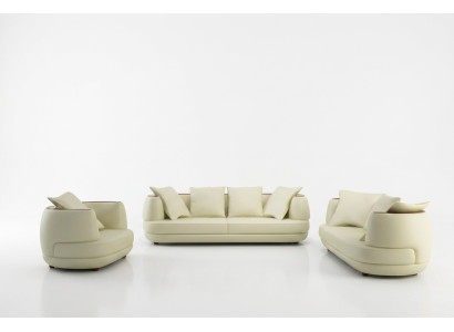 Luxury Design Sofa Set Classic Leather Couch Upholstery Seating Set Sofa