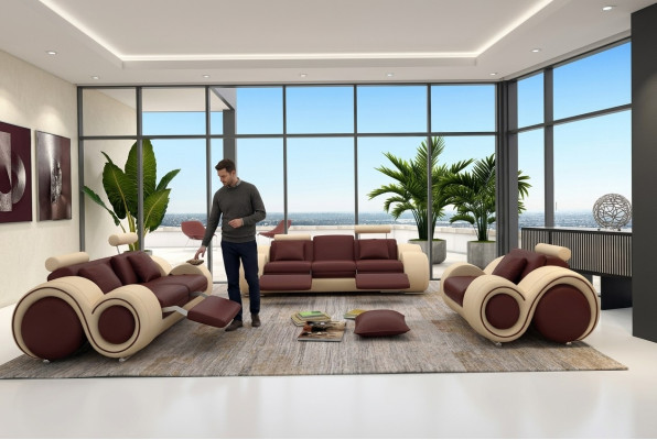 Design living room upholstery set sofa suite leather couch seating sets