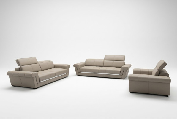 Designer sofa set upholstered leather sofa couch set combination 3+2+1
